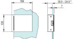 SALTO CEGMDDHIM Strike Plate For XS4 Glass To Glass Lock Stainless - Image 2