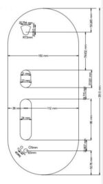 Back Plates Offset 351.5x150mm - Image 2