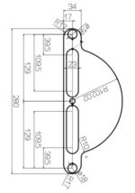 Security Model Back Plate / Pull 115mm SSS - Image 2