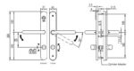 SALTO E2021085LPA Compact Ibutton RW Handle & Turns Brass - Image 2