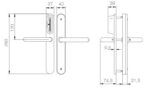 SALTO E5010U00IP48 Comfort Smartcard Lever Handleset Narrow - Image 2