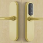 SALTO E9650U00PM XS4 Proximity Handleset Wide Satin Brass
