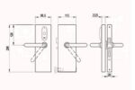 SALTO E9650UGDIM0LH XS4 Original Prox DIN Glass Door Handleset LH - Image 2