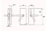 SALTO E9650UGDIM0RH Prox DIN Glass Door Handleset SSS Rh - Image 2