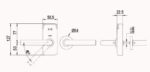 SALTO EM150LRIMW38 XS4 Mini Mifare Ble L Lever Furn 35-50 SS/wh - Image 2