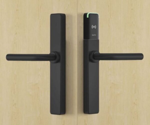 SALTO EM750L00NEB485 XS4 One Mifare BLE L Lever Handle Ip65 Black.