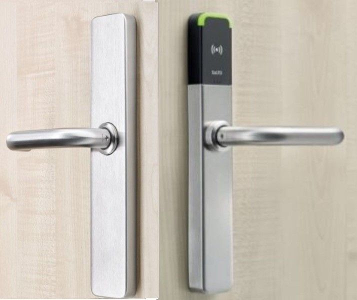 LKAIEM750_3 SALTO EM750U00IMB38 XS4 One Mifare BLE U Lever Handle For 32-47mm Door - Image 1