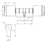 SALTO G9E3130N30CSBD Mifare Geo Euro Double Reader Cylinder 30/30 SC - Image 2