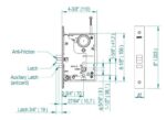 SALTO LA1T0770A74IMSRH Aelement Ansi Mortice Af/Deadlatch Right Hand SS - Image 2