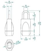 SALTO NMP4P60150CPB0 Neoxx Proximity BLE Padlock G4 11mm Shackle Ip68 - Image 2