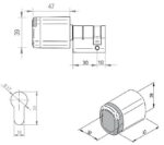 SALTO NME1130N00CSBDR Neo Mifare BLE Euro Single Cylinder 30mm Ip66 Satin Chrome - Image 2