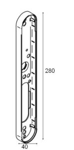 SALTO SP00063-20 Inner Plastic Baseplate For Comfort Refurbished - Image 2