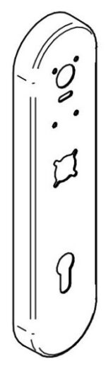 SALTO SP00789-W67E21-IM-C XS4 Prox Wide Outside Cover Euro Cutout SS - Image 2