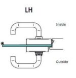 XS4 DIN Glass Door Lock Mechanism Left Hand SS - Image 3