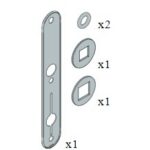 SALTO SP226849 XS4 Outdoor Kit For External Doors Narrow