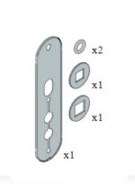 SALTO SP226850 XS4 Outdoor Kit For External Doors Wide
