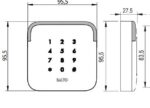 SALTO WRDM0S4WV Design Xs Prox Reader Square White W. Keypad - Image 2
