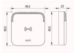 SALTO WRDM0S4W Design Xs Mifare Desfire BLE Sq Reader White - Image 2