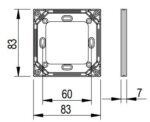 SALTO WRMBL1 Flush Mounting Single Box For Wall Reader - Image 2