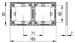 SALTO WRMBL2 Flush Mounting Twin Box For Wall Reader - Image 2