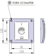 SALTO WRMFWAV Anti Vandal Frame & Base For Wall Reader Silver - Image 2