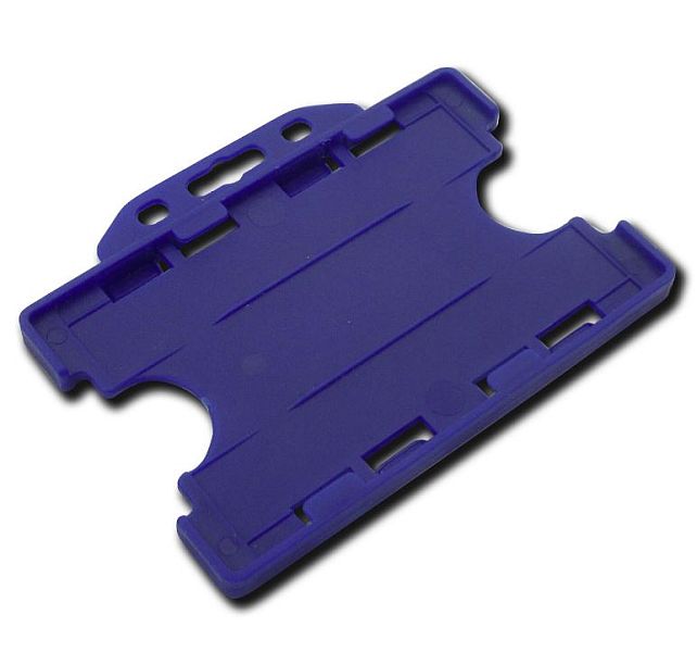 LKAMSCCHB Plastic Id Card Holder Horiz Blue - Image 1